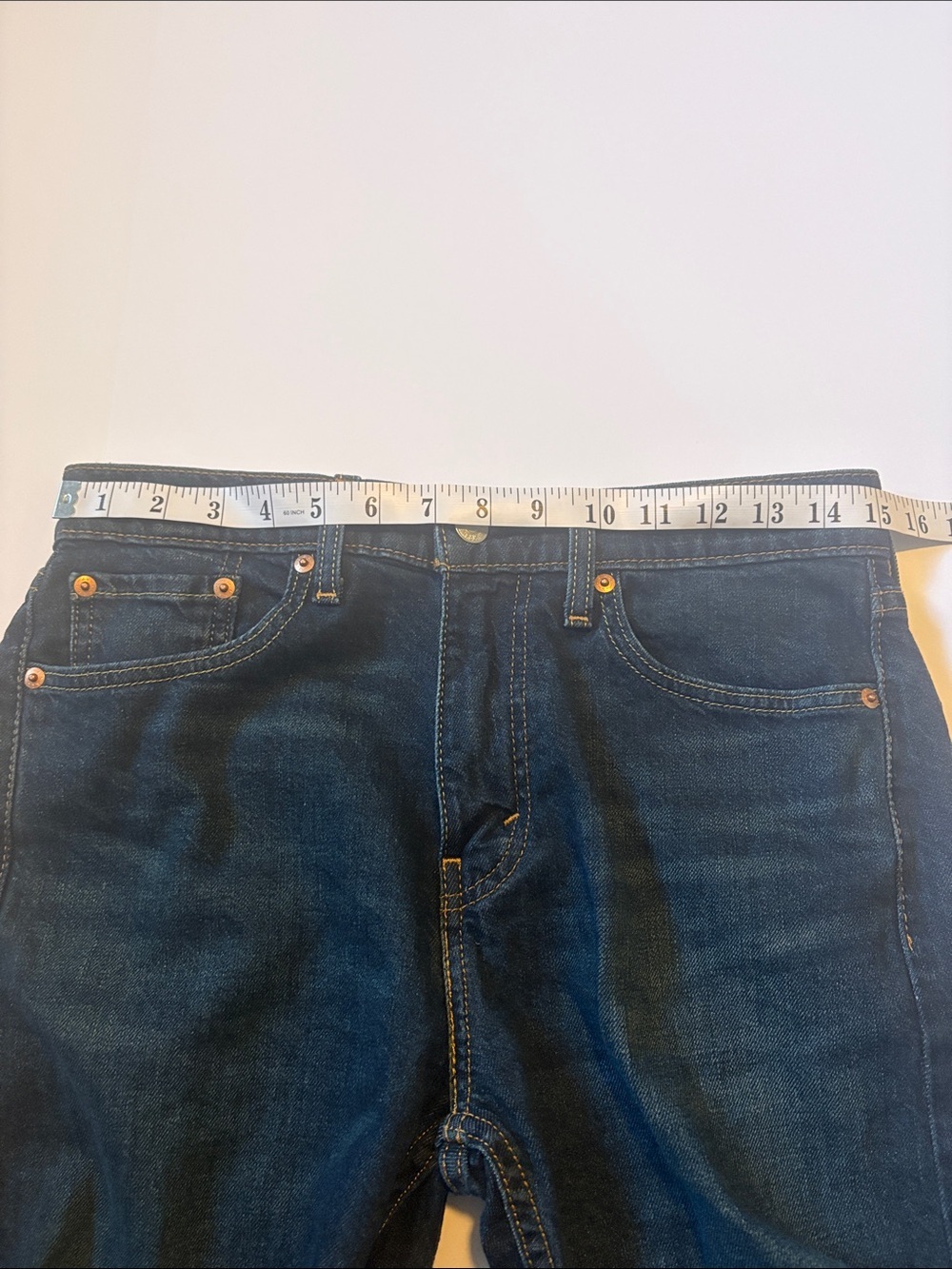 Levi’s 505 Regular Fit Straight Leg Jeans Dark Blue, Men’s Size 30x30. - Picture 7 of 9